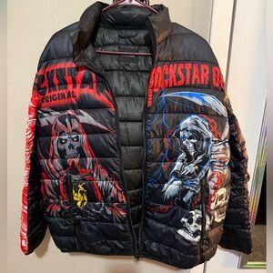 Rockstar Original Men's Black Puffer Jacket